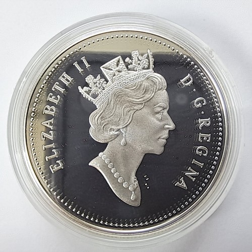 Kanada 1 Dollar Gedenkausgabe 1996 Entdeckung McIntosh Apfels Silber 925 im Etui - Bild 2 von 3