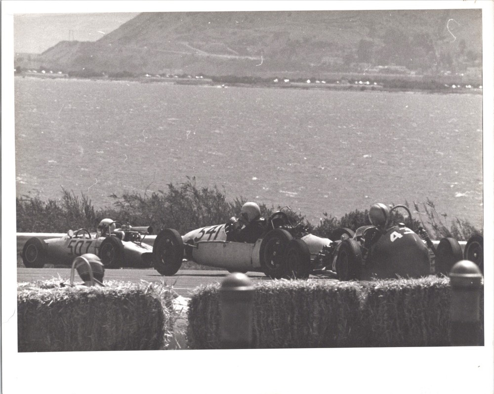 Vintage Photo Auto Racing Candlestick Park Number 507 451 43  c. 1963 8x10