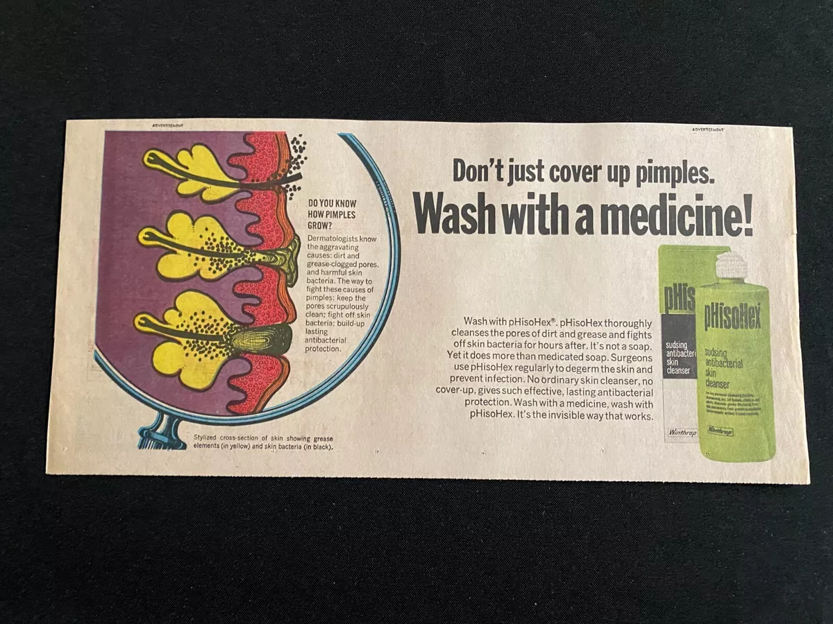 01 PHISOHEX ACNE TREATMENT Sunday Comics Section Advertisement