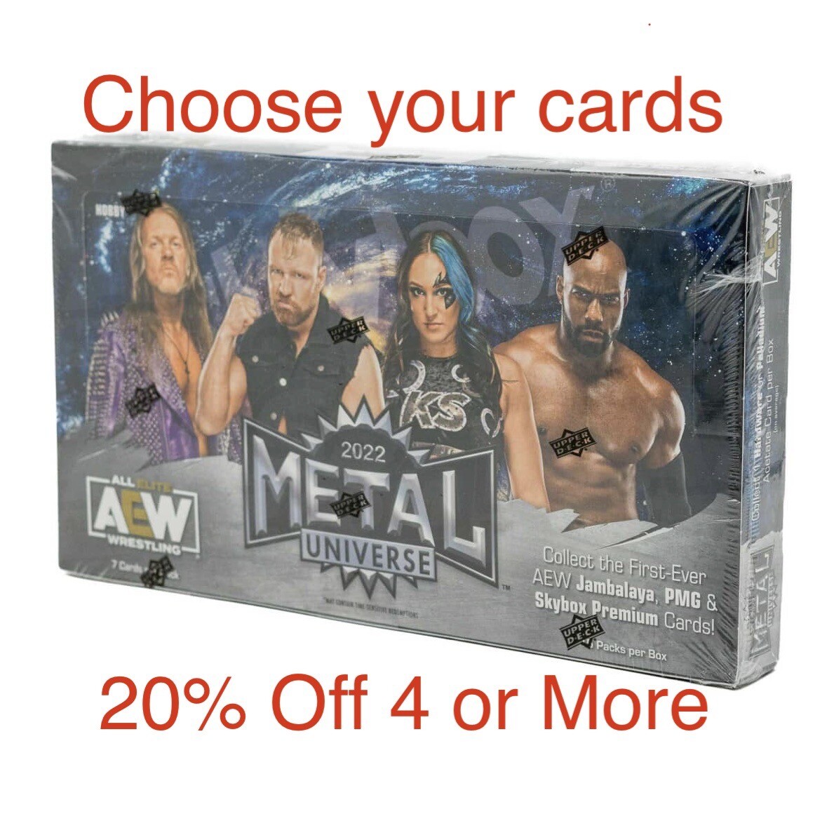 AEW Upper Deck Skybox Metal Universe 2022 - Pick Your Base Cards Wrestling