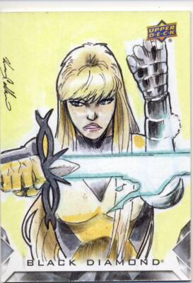 2021 Marvel Black Diamond Sketch Card SKT-1 Calderon (?) Magik