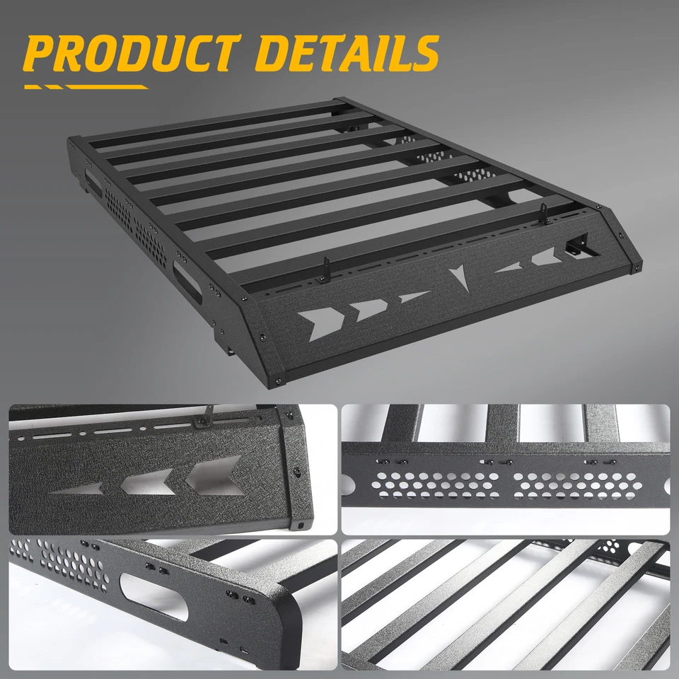 Roof Rack Cargo Platform Aluminum Fit For 2010 to 2024 Toyota 4Runner 5th Gen Foto 2 de 4