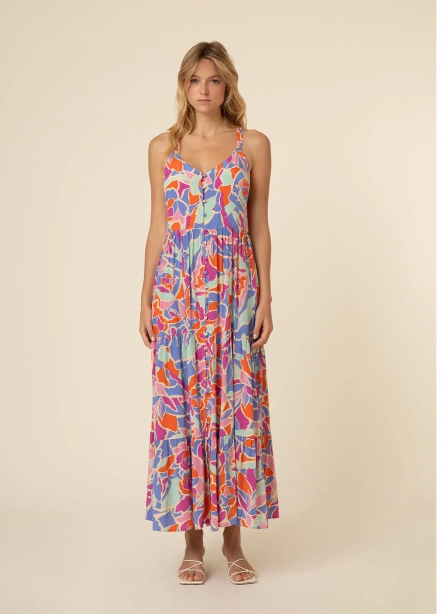 frnch maxi dress New FRNCH Amande Maxi Dress Women's Size S Summer