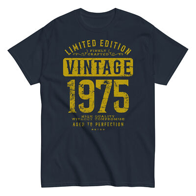 VINTAGE 1975 Whiskey Bourbon Label Shirt birthday year gift dad