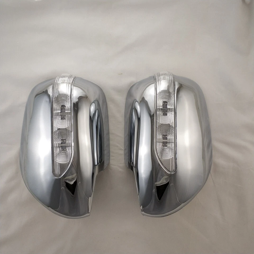 Хромированная светодиодная отделка боковой крышки зеркала заднего вида для 03–09 Toyota 4Runner - Изображение 3 из 4