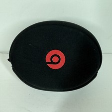 Beats By Dr Dre Headphones Zip Soft Carrying Case Black Red Logo