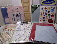 Scrapbooking/Cardmaking Mixed Lot Frames, Cards, Die-Cuts, Stickers - All NIP