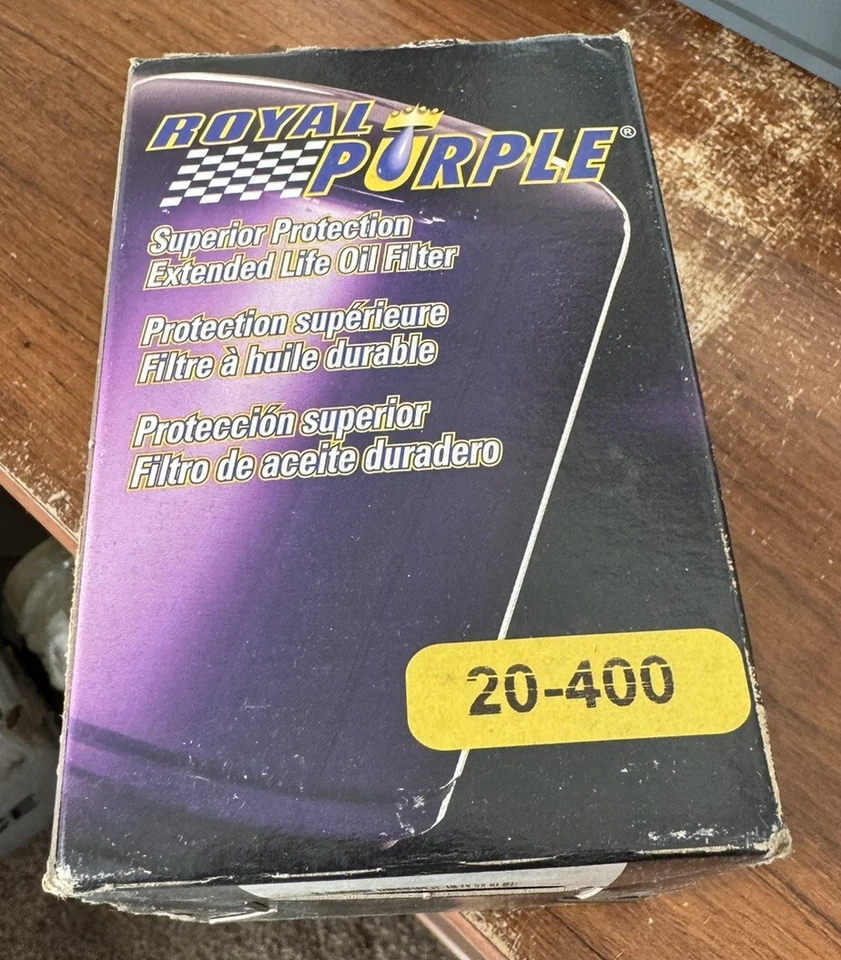 Lot of 2 New Royal Purple 20-400 Extended Life Premium Engine Oil Filters - Image 2 of 2