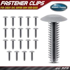 20Pcs 7.94mm Nylon Door Trim Panel Retainer Clips for Chevy GMC Safari 1994-2005