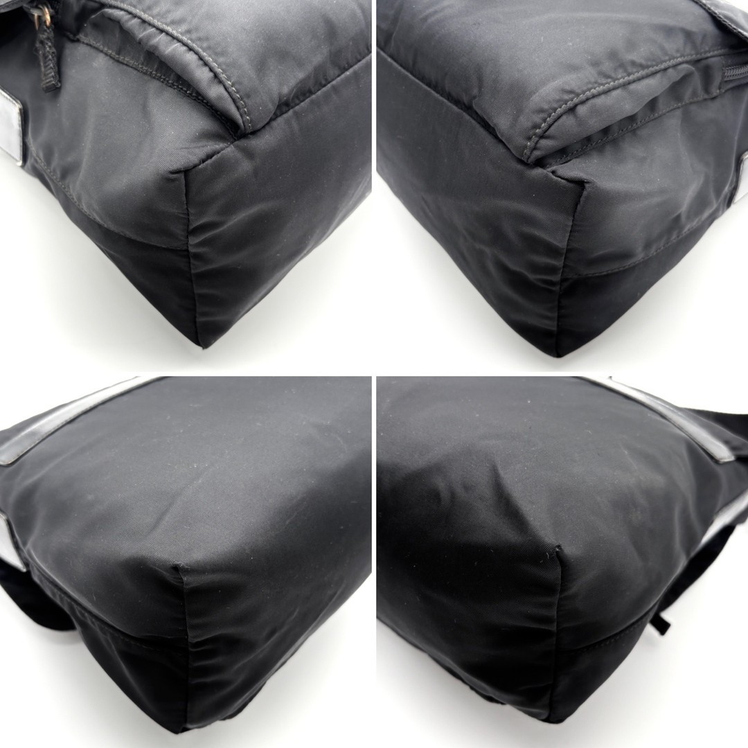 Authentic PRADA Shoulder Bag Triangular Logo Plat… - image 5