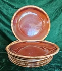 Hull Oven-Proof Dinner Plates, Lot of 7