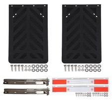 Straight Mud Flap Hanger Kit 1-1/8 Bolt Pattern 30" Spring Loaded Hanger w/ A...