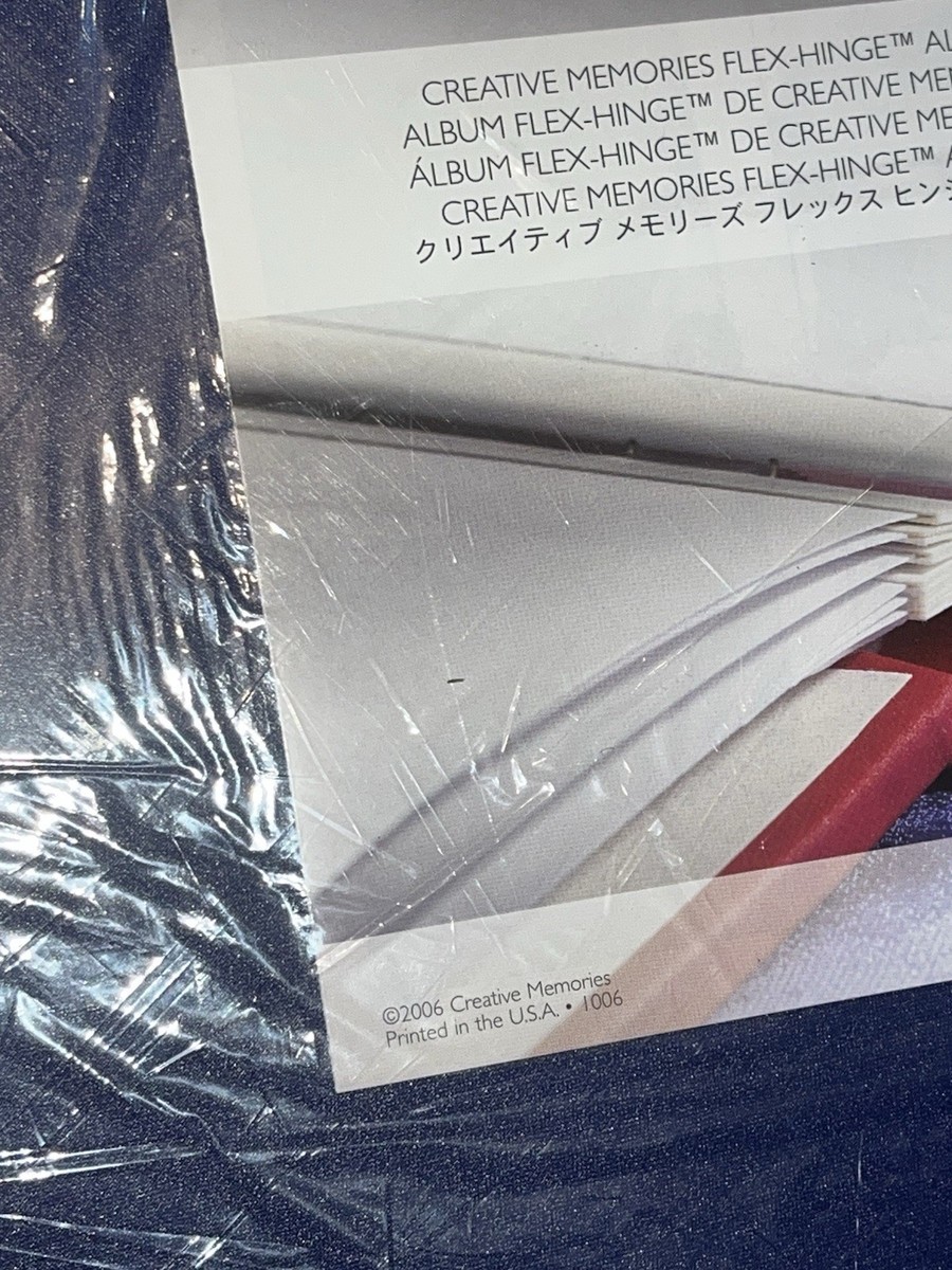 Creative Memories Flex Hinge Scrapbook Album Navy Blue ISO 18902