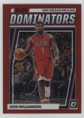 2022 Panini Donruss Optic Elite Dominators Red Prizm 78/99 Zion Williamson 0po0
