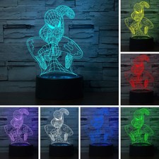Spider-Man 3D Illusion LED Lamp RGB Color Changing USB w Box