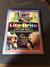 Vintage Disney Talespin Lite Brite 36 Total Refills Sheets counting blank pages