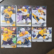 Upper Deck 2025-26 Series 1 Hockey Full Nashville Predators 6 Base Card Lot