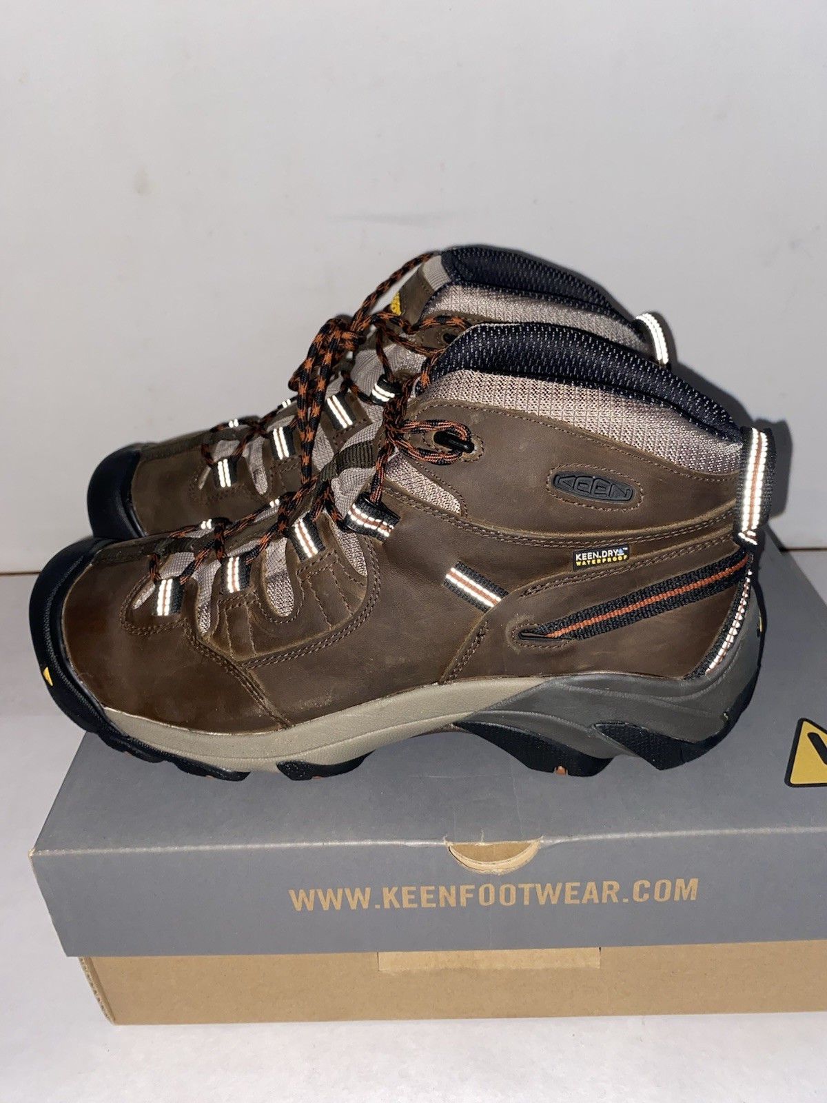 KEEN Utility Mens Detroit Mid Soft Toe EH work Hiking Ankle Boot 13 EE 1007009D