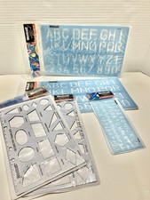 Westcott Lettering And Geo Stencil Learning Guide. Larger, Smaller NWT