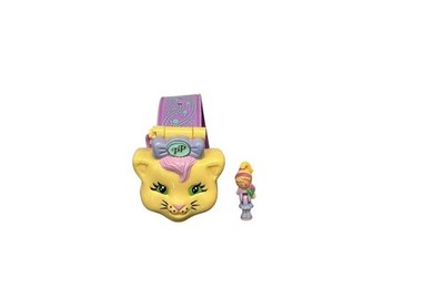 VINTAGE 1995 POLLY POCKET  POLLY LOVES KITTY   -  RARE MINT Missing Kitty