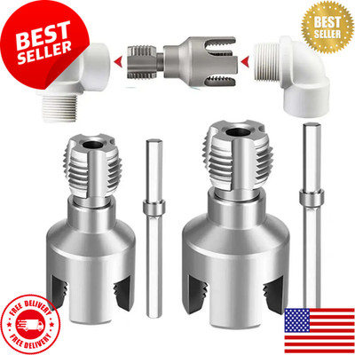 PVC Pipe Threading Tool Internal External Thread Cutter Drill Compatible