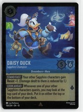 Daisy Duck - Sapphire Champion 158/204 Whispers in the Well Lorcana Cold Foil NM