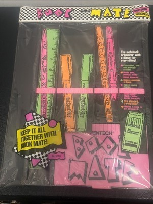 Vintage 1990 Pentech Book Mate Notebook Organizer Retro School Supply Bookmate