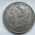 1891 P Silver Morgan Dollar Coin United States Silver $1 Coin