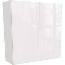 900mm High 900mm Kitchen Wall Unit – With Gloss White Slab Door, Fully Assembled