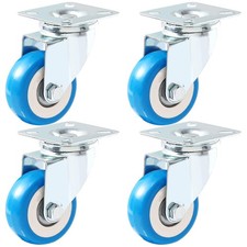 Online Best Service 2 inch Plate Caster Swivel On 2 no Brake, Blue 