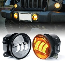 60w Amber 4 Led Fog Light Driving For 2007-2018 Jeep Wrangler Jk Plug And Play 60w Amber 4 Led Fog Light Driving For 2007-2018 Jeep Wrangler Jk Plug And Play