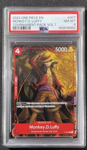 Monkey.D.Luffy (Tournament Pack Vol. 1) graded PSA 8 for sale on eBay