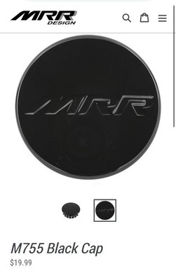 Mrr Black Center Cap 5635k66 Wheel Rims M755 4 Brand New! Corvette 59mm 60mm