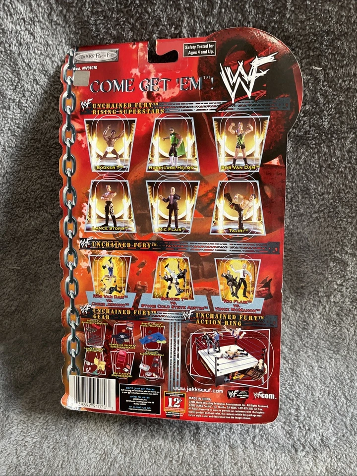Figura de acción Jakks WWF RAW Unchained Fury TAJIRI 2002 - ¡NUEVA! Foto 3 de 4
