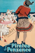 The Pirates of Penzance vintage theatre poster 16x24