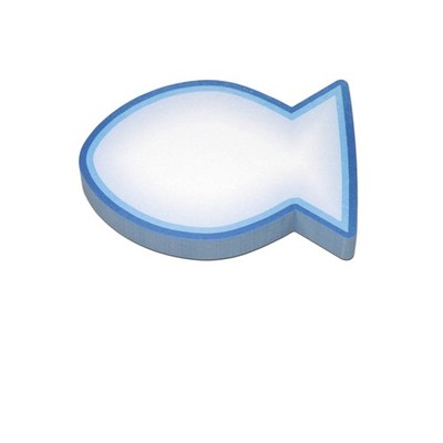 Haftnotizblock ''Fisch'' - blau *NEU*)