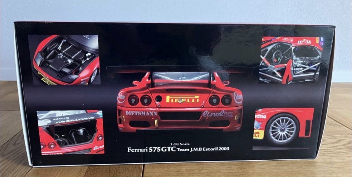 KYOSHO京商1/18Ferrari 575 Team JMB Estoril 1:18 Kyosho 08393B Ferrari 575 GTC #9 Team JMB Estoril 2003