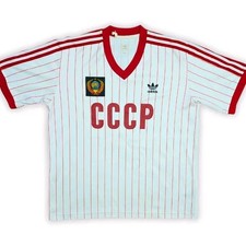 Adidas URSS 1982 Away Shirt maglia originale uomo grande maglia calcio Unione Sovietica