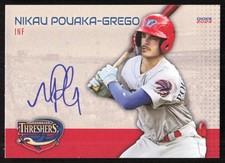 2024 Choice Nikau Pouaka-Grego Auto Clearwater Threshers #21 Card Signed