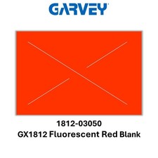 Genuine Garvey GX1812 Red Pricing Labels, 11 Rolls 14,000 Labels 1812-03050