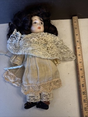 Vintage 1981 By Esther Porcelain Head Wooden Body Artist Doll 12  Signed