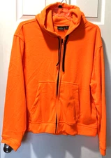 RedHead Full Zip Jacket Neon Orange Polar Fleece Soft Warm Outdoors Size XL NEW