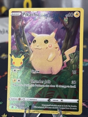 Pikachu 005/025 Celebrations Holo Super Clean Card 2021 Pokemon