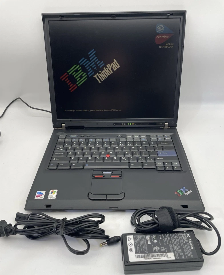 🔥🔥🔥Laptop Lenovo IBM Thinkpad T43 2669 15"" Intel Pentium & Win XP Pro (SP3) Foto 2 de 4