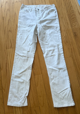 Jones New York Women's Size 8 Lexington Straight White Jeans