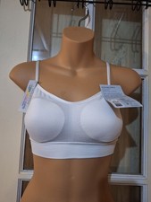 Jockey Generation Womens Seamfree Cami Strap Bralette Removable Cups Sz M White