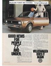 Original 1979 Volkswagen Rabbit vintage print ad