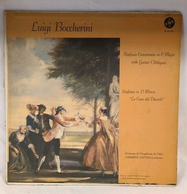 LUIGI BOCCHERINI Sinfonia Concertante C Major Guitar vinyl record PL 14.130