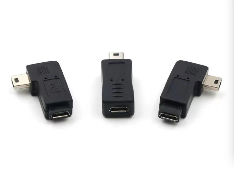 Micro USB Female to Mini USB Male Adapter Converter Connector 5Pin Charger - Image 3 of 4
