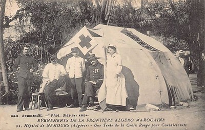 Algeria - NEMOURS Ghazaouet - A Red Cross tent for convalescents